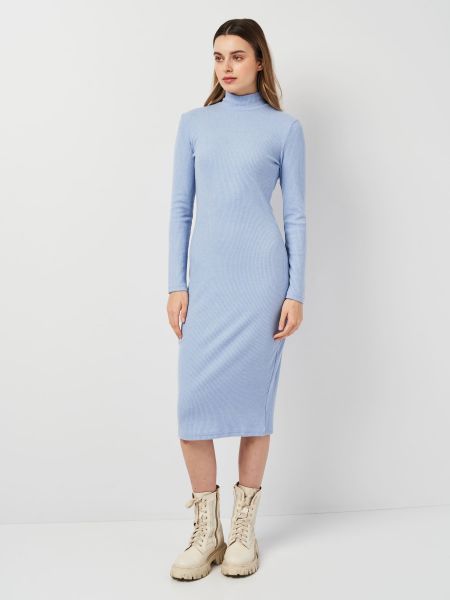 Блакитна сукня міді Roza