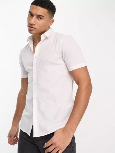 Рубашка с коротким рукавом New Look белая