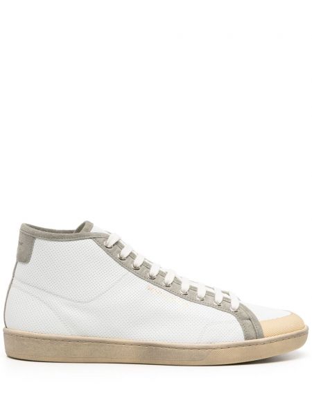 Læder sneakers Saint Laurent hvid