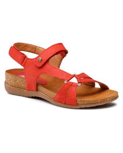 Kožené sandále Go Soft červená
