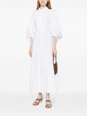 Robe mi-longue Huishan Zhang blanc
