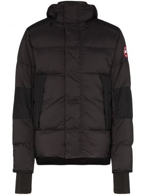 Kukuletalı aşağı ceket Canada Goose siyah