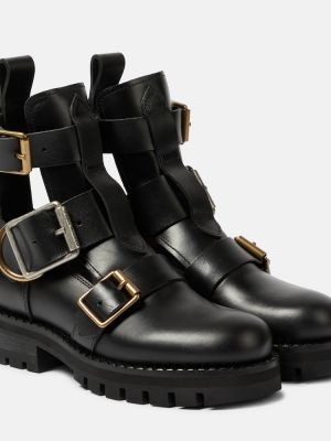 Kožené kotníkové boty Vivienne Westwood černé