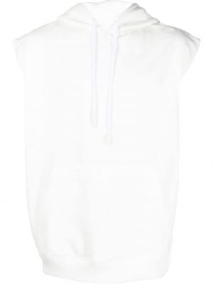 Ärmelloser hoodie mit print 44 Label Group weiß