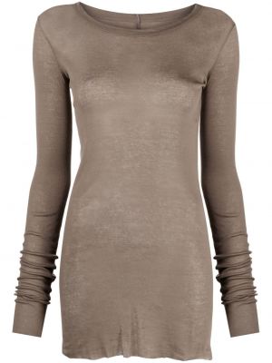 Jersey t-skjorte Rick Owens brun