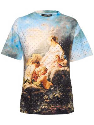 Džerzej bavlnené tričko Roberto Cavalli