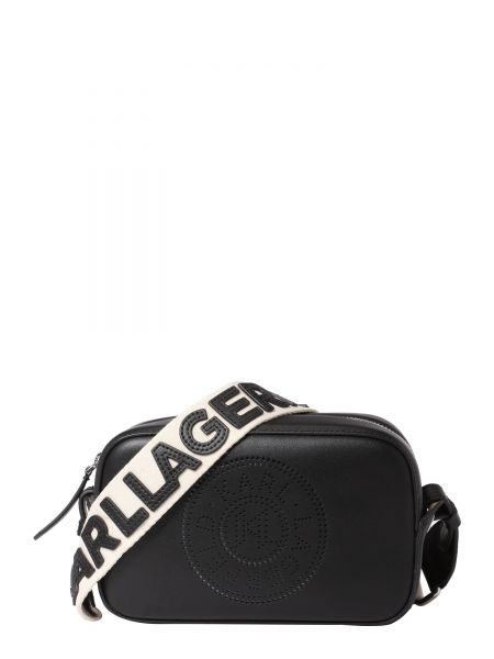 Bőr táska Karl Lagerfeld fekete