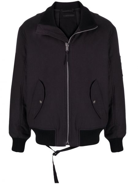 Chaqueta bomber con cuello alto Helmut Lang negro