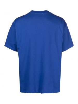Bavlněné tričko Soulland modré