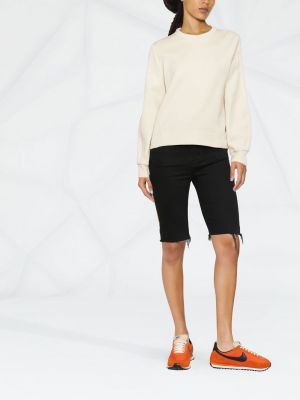 Sweatshirt mit rundhalsausschnitt mit print Calvin Klein beige