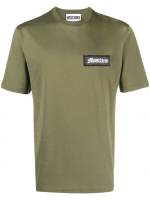Tričko s kulatým výstřihem Moschino zelené