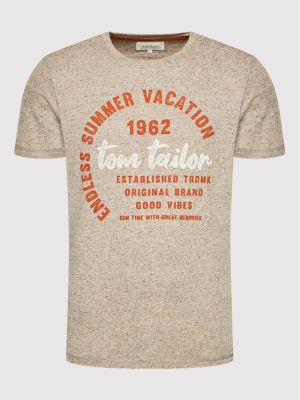 Tričko Tom Tailor hnědé