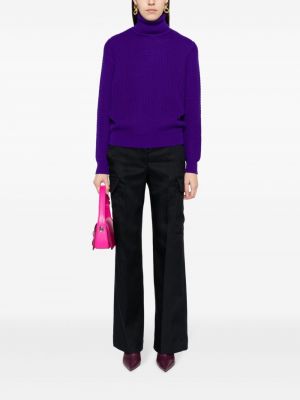 Vlněný svetr Jacob Cohen fialový