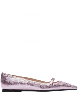Pantofi din piele N°21 roz