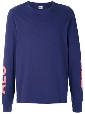 Camiseta de manga larga manga larga àlg violeta