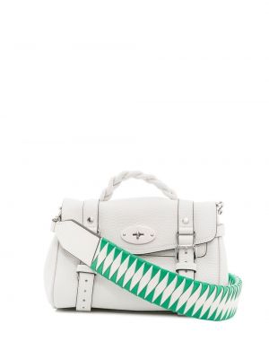 Lær mini bag Mulberry hvit