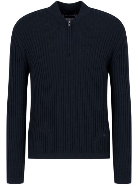 Trøje kort sweater Emporio Armani blå