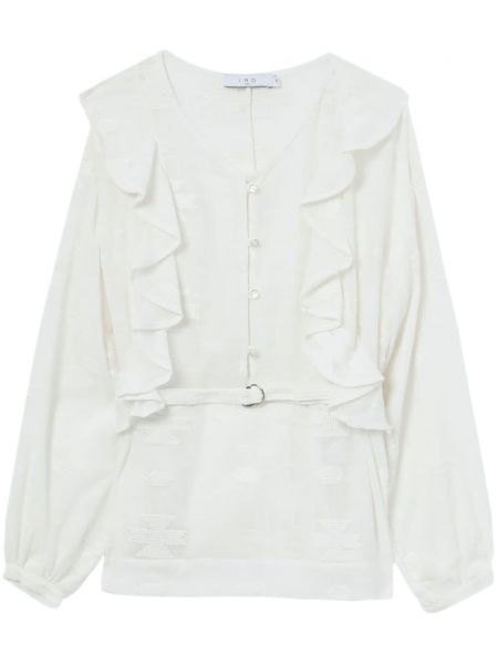 Βαμβακερή μπλούζα Iro λευκό