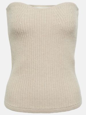 Kašmyro vilnonis megztinis Isabel Marant smėlinė