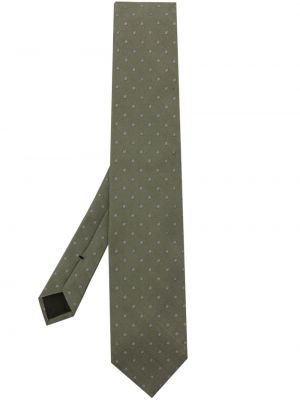 Jacquard selyem nyakkendő Tom Ford zöld
