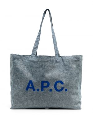 Shoppingbag A.p.c. blå