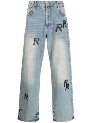 Voľné džínsy Represent modrá