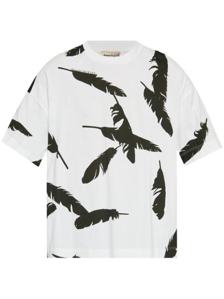 Overdimensioneret t-shirt Alexander Mcqueen hvid