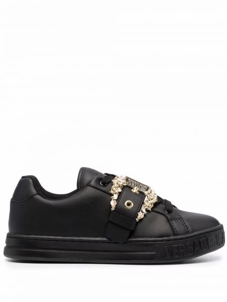 Zapatillas con hebilla Versace Jeans Couture negro
