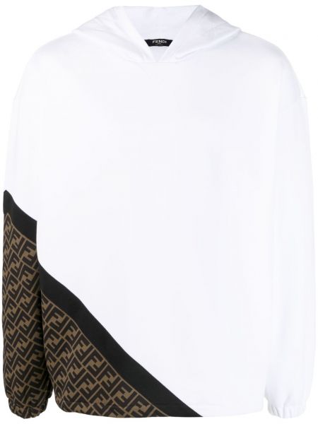 Βαμβακερός φούτερ με κουκούλα με σχέδιο Fendi