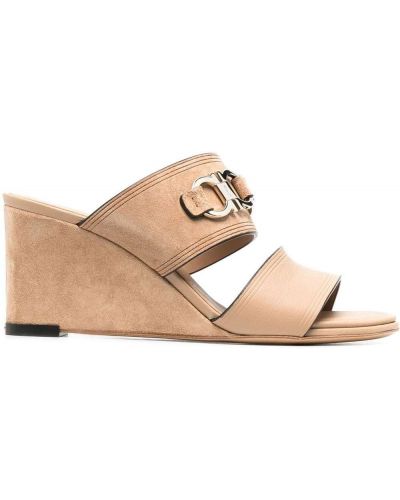 Kile semsket skinn mules Salvatore Ferragamo