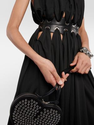 Rochie midi drapată Alaã¯a negru