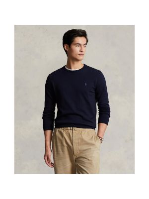 Cárdigan slim fit de algodón de tela jersey Polo Ralph Lauren azul
