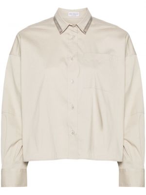 Marškiniai Brunello Cucinelli pilka