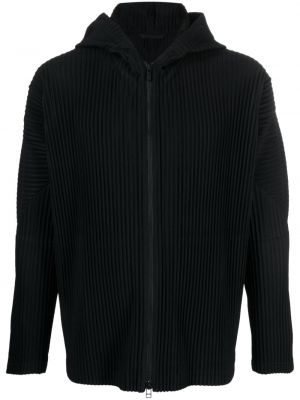 Hoodie di velluto a coste Homme Plissé Issey Miyake nero