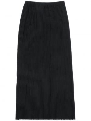 Plisovaná dlhá sukňa Mm6 Maison Margiela čierna