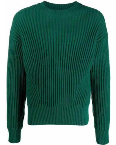 Jersey de punto de tela jersey Ami Paris verde