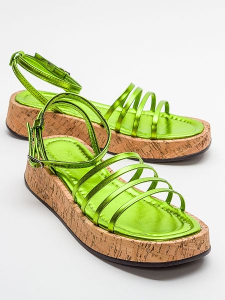 Zielone sandały Luvishoes