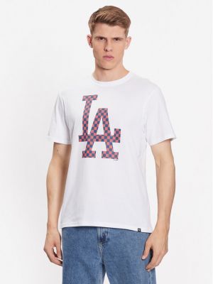 Карирана тениска 47 Brand бяло
