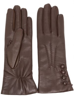 Δερμάτινα γάντια κασμιρένια Dents καφέ