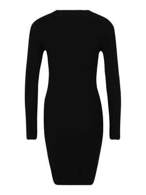 Плетена рокля Object Petite черно