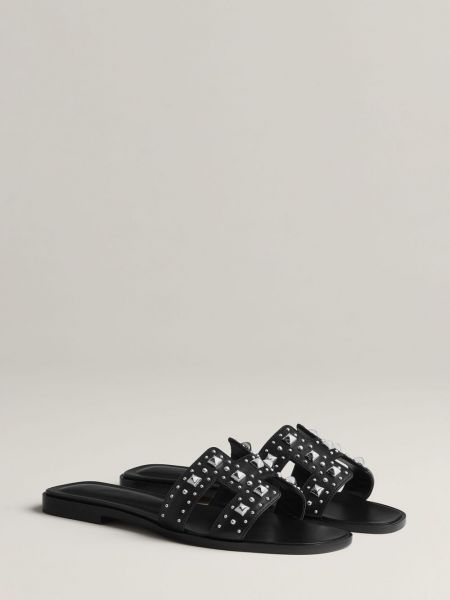 Sandály se cvočky Hermès Pre-owned černé