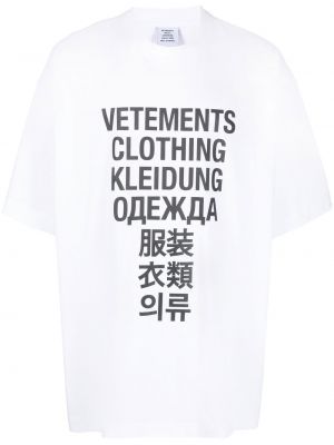 Raštuotas marškinėliai Vetements