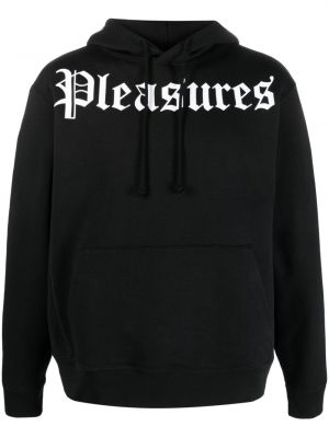 Raštuotas džemperis su gobtuvu Pleasures