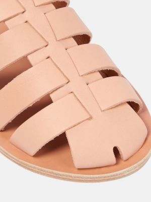 Kožené sandály Ancient Greek Sandals béžové