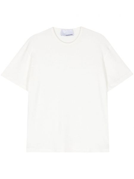 T-shirt en coton avec manches courtes Costumein blanc