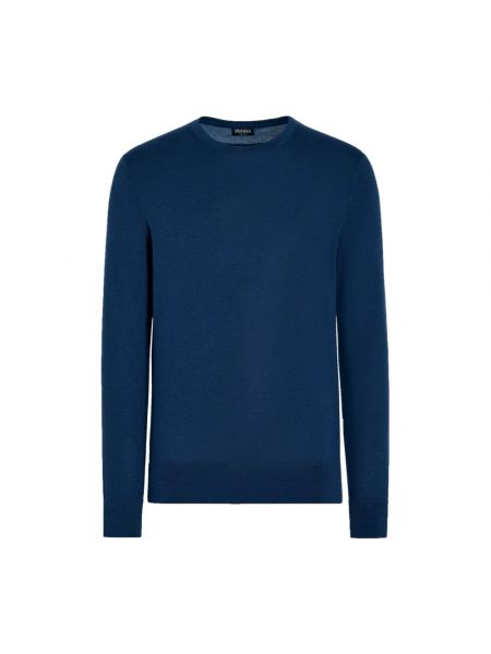 Niebieski sweter Ermenegildo Zegna