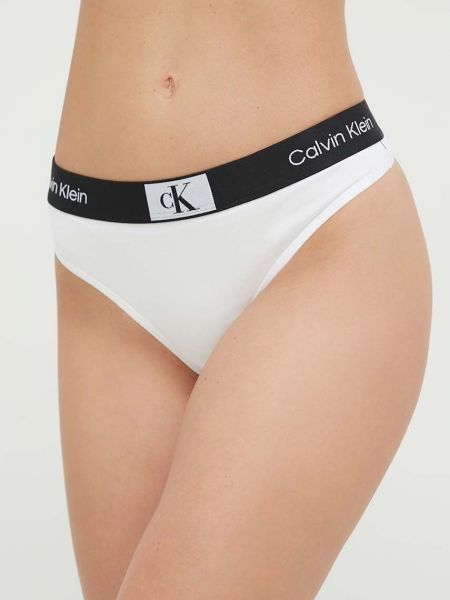 Białe stringi Calvin Klein Underwear