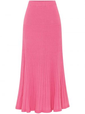 Βαμβακερή φούστα με κεχριμπάρι Anna Quan ροζ