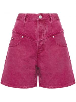 Teksariidest lühikesed püksid Isabel Marant roosa