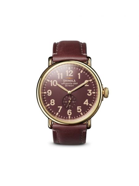 Deri kayış izle Shinola kahverengi